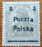 POLONIA-1918-Prime emisiuni -supratip.- pe timbre Reich tim'- 1val-Nestampilat-MNH-Vezi-Scan