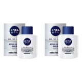 Set 2x Balsam dupa ras NIVEA MEN Silver Protect, 100 ml