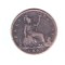 Moneda Anglia 1/2 / half penny 1864, uzata, curata