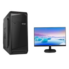 Pachet Unitate PC Gaming, Nou Maxi357, Intel Core I5, 3.4 Ghz, RAM 16GB DDR3, Stocare 512SSD, PV RX550 4GB, Black-D cu Monitor foto