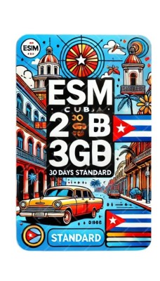 eSIM, 20GB, 30 Days, Cuba, Standard foto