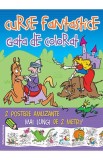 Curse fantastice gata de colorat - albastru - Nomina