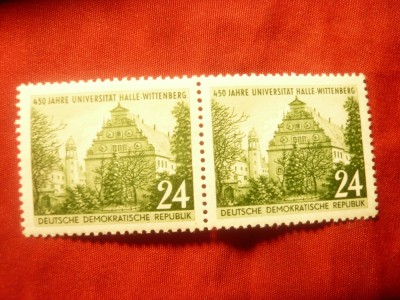 Serie 1 val. DDR x2 - Pereche 50 Ani Universitatea Wittemberg foto