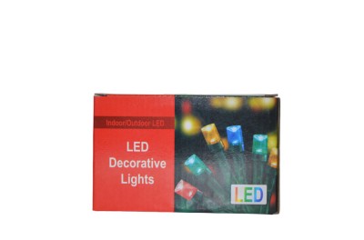 Instalatie de Craciun, ghirlanda luminoasa, 100 de LED-uri multicolore foto