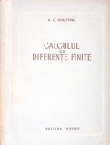 CALCULUL CU DIFERENTE FINITE-A.O. GHELFOND-360999