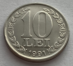 10 Lei 1991 Romania UNC, Luciu de batere foto