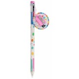 Creion multicolor Trendhaus Jumbo XXL CH31235, HB, cu guma de sters si ascutitoare