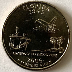AMERICA QUARTER 1/4 DOLLAR 2004 LITERA D.(Poarta către Discovery - FLORIDA),BU
