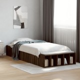 VidaXL Cadru de pat, stejar maro, 90x200 cm, lemn prelucrat