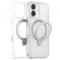 Husa MagSafe pentru Apple iPhone 17, Torras, Ostand Spin, Transparenta