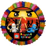 Pinata pentru petreceri, 35 cm, multicolora, model Lego Ninjago