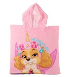 Poncho Baie Copii Paw Patrol Skye Cerda 55x54cm Poliester Peste 3 ani