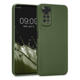 Husa Kwmobile pentru Xiaomi Redmi Note 11/Redmi Note 11s, Silicon, Verde, 58651.233, Carcasa