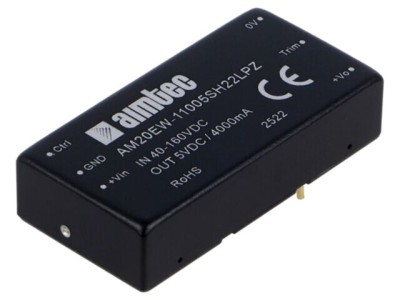 Convertor DC/DC AIMTEC 20W AM20EW-11005SH22LPZ Intrare 40-160VDC Ieșire 5VDC foto