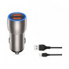 Incarcator auto SMART Quick charge USB QC3.0 36W + cablu lightning compatibil Iphone Cod: XO-CC52A