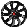 Set 4 Capace Roti 17 inchi (R17), Stig Negru Lucios, Compatibil cu Suzuki, Autohelix MSA