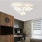 Lustra LED Aysun cu Telecomanda, 47W, Acril si Metal, Alb