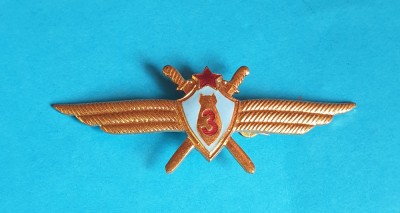 Insigna AVIATIE militara Internationala - Aviator - Pilot - categoria 3a foto