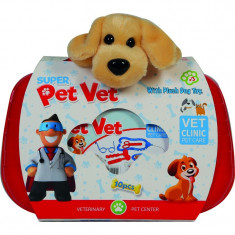 Set trusa veterinar cu catelus de plus Ucar Toys UC137, 10 piese foto