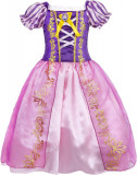 ABarley Rapunzel Dress Up Fete Costum Printesa Aniversare Cosplay Fancy Dress Co, Oem