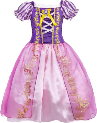 ABarley Rapunzel Dress Up Fete Costum Printesa Aniversare Cosplay Fancy Dress Co foto