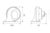 CLAXON ELECTROMAGNETIC 12V 6A TON INALT