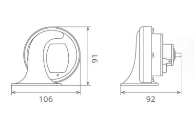 CLAXON ELECTROMAGNETIC 12V 6A TON INALT foto