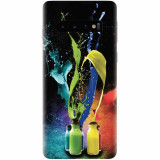 Husa silicon pentru Samsung Galaxy S10 Plus, Abstract Color Bottles Splash