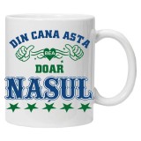 Cana alba personalizata &quot;Din cana asta bea doar nasul&quot;, INOVATIX&reg;. 330ml