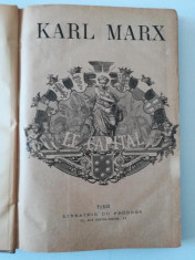 Karl Marx &amp;#039;&amp;#039;Le capital&amp;#039;&amp;#039; foto
