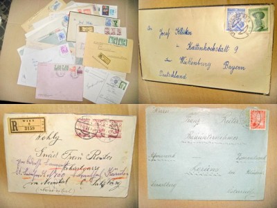 A536-Lot 37 bucati scrisori vechi corespondenta Europa. foto