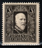 Liechtenstein 1938, Mi #171**, Moartea Principelui Franz I, MHN, cota 25,- &euro;!