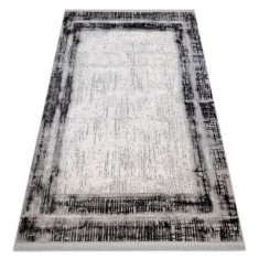Covor TULS structural, franjuri 51235 Vintage, cadru antracit, 200x290 cm
