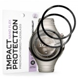 Folie Protectie Techsuit Nano Flex pentru Huawei Watch 5 46mm, Set 2 bucati, Plastic, Neagra