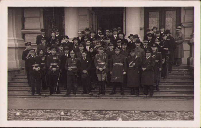 HST P1518 Poză general și ofițeri Liceul Militar Regele Ferdinand I Chișinău
