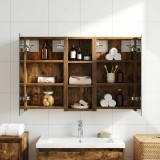 vidaXL Set dulap baie cu raft 3 pcs 80 x 10,5 x 50 cm Lemn compozit 3403652