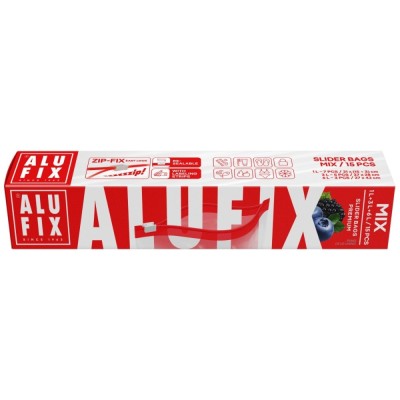 Pungi alimentare Alufix, sistem de inchidere Zip-Fix 7 x 1 L, 5 x 3 L, 3 x 6 L foto