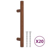 Manere de dulap, 20 buc., bronz, 96 mm, otel inoxidabil