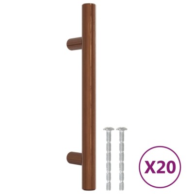 Manere de dulap, 20 buc., bronz, 96 mm, otel inoxidabil foto