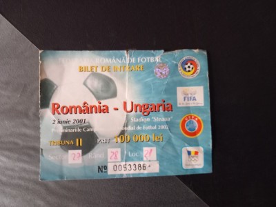 Bilet Romania - Ungaria foto