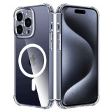 Husa iPhone 15 Pro Techsuit Shockproof Clear Silicone MagSafe, transparenta