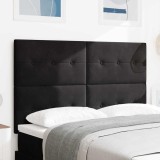 Cumpara ieftin Tăblie cap cu lumini cu bandă LED Ajustabil Negru 72 cm Catifea