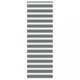 vidaXL Jaluzea tip zebra gri &icirc;nchis lățime țesătură 80,9 cm poliester