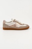 Karl Lagerfeld sneakers din piele KANDIDATE femei, culoarea bej, KL63855