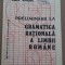 (C490) ION COJA - PRELIMINARII LA GRAMATICA RATIONALA A LIMBII ROMANE