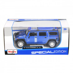 Masinuta Maisto Hummer H2, albastru, 1:27