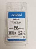 Memorie RAM Laptop, Crucial, 32GB, 1Rx8, DDR5, PC5-51200, 6400MHz, 1.1V, CT32G64C52CS5, CL52, Non-ECC, CSODIMM, 262 pini