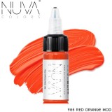 Tus Micropigmentare NUVA Colors 15ml - 985 Red Orange, Microblading, Eyeliner, Sprancene, Personalizabil