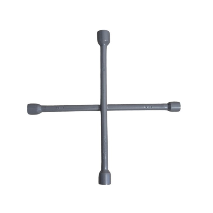 Cheie coarba roti tip cruce pentru prezoane 17-19-21-23mm, Otel Cr-V