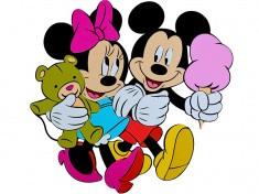 Decoratiune din burete copii Mickey si Minnie srmk-0015 foto